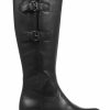 Boots * | Jones Bootmaker Black Knee High Ladies Leather Boots