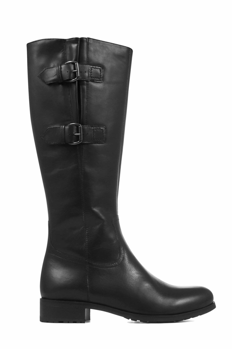 Boots * | Jones Bootmaker Black Knee High Ladies Leather Boots