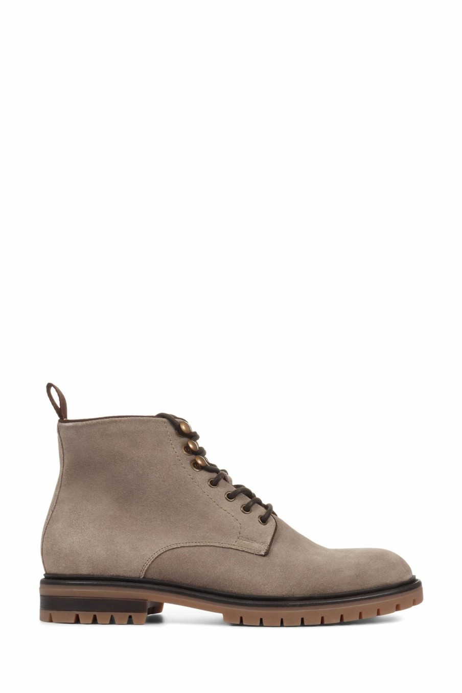 Boots * | Jones Bootmaker Grey Elba Suede Ankle Boots