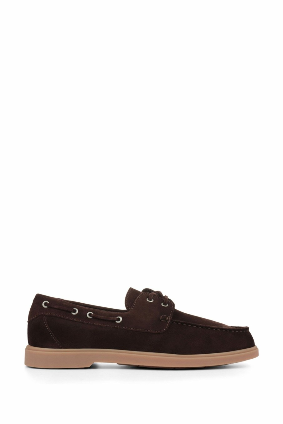 Shoes * | Jones Bootmaker Brown Putney Men'S Leather Suede Lace-Up Moccasins