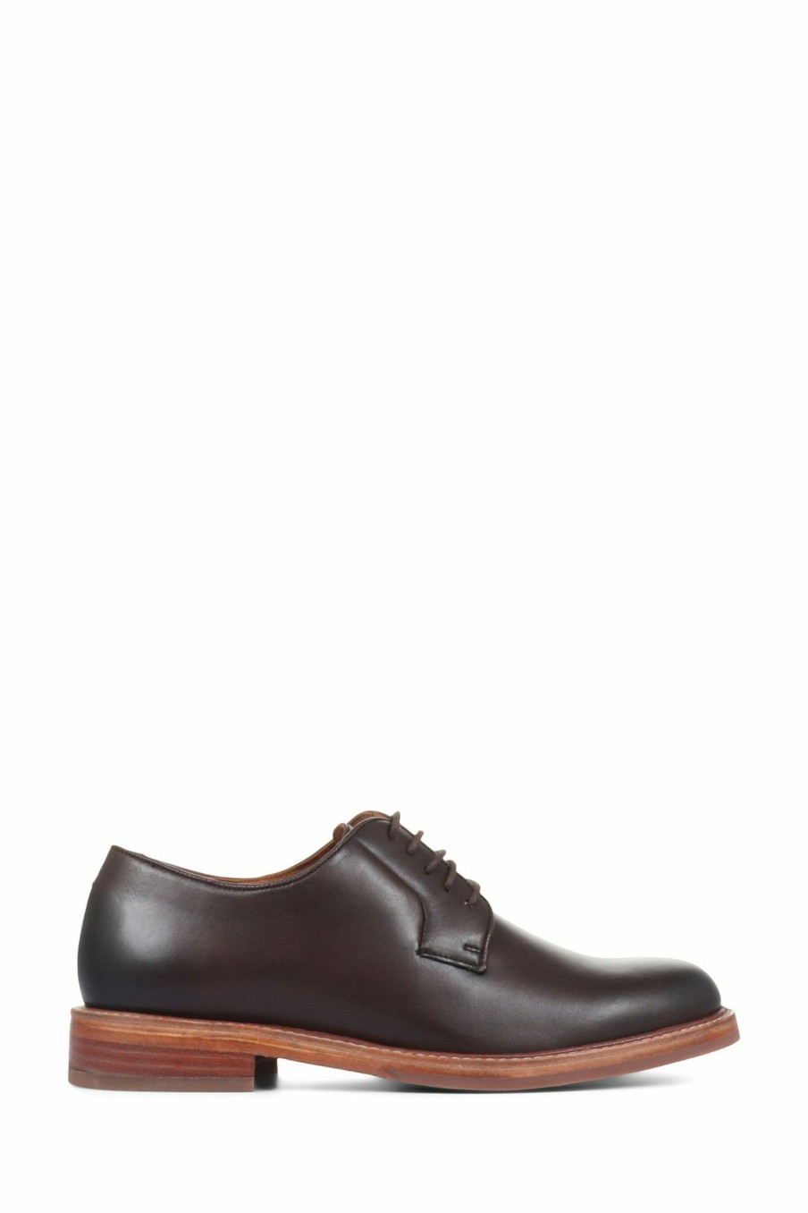 Shoes * | Jones Bootmaker Brown Fabian Men'S Leather Derby Lace-Up Shoes