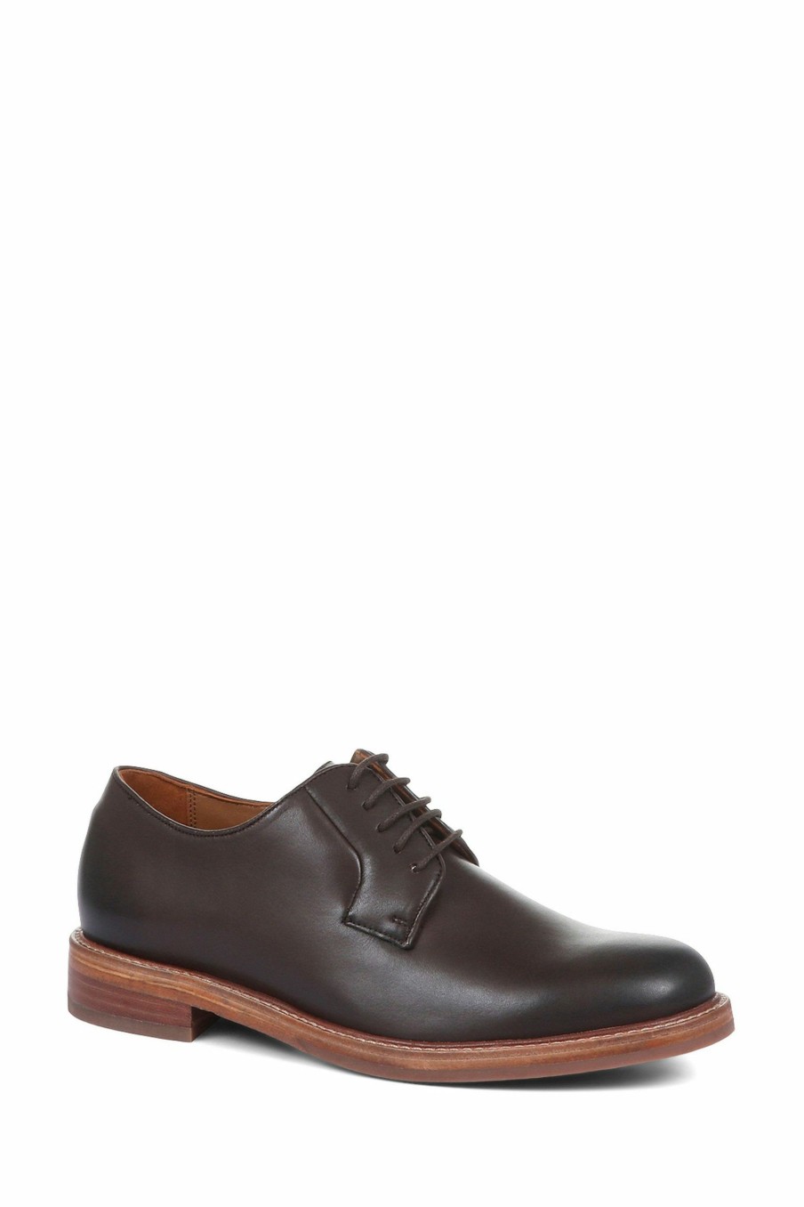 Shoes * | Jones Bootmaker Brown Fabian Men'S Leather Derby Lace-Up Shoes