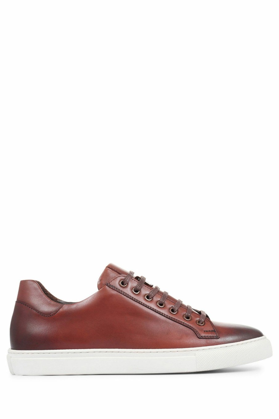 Trainers * | Jones Bootmaker Brown Simon Leather Trainers