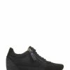 Trainers * | Jones Bootmaker Susetta Black Leather Trainers