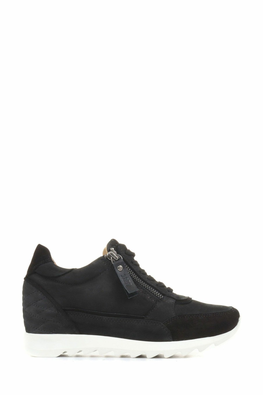 Trainers * | Jones Bootmaker Susetta Black Leather Trainers