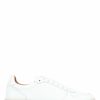 Trainers * | Jones Bootmaker Mens White Stone Leather Trainers