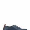 Other * | Jones Bootmaker Blue Midwood Womens Leather Trainers