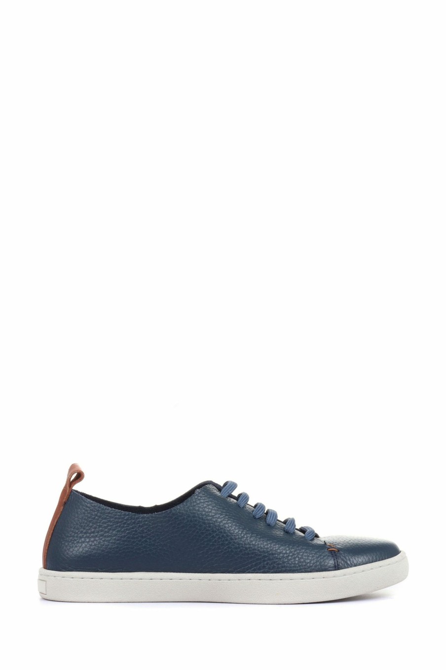 Other * | Jones Bootmaker Blue Midwood Womens Leather Trainers