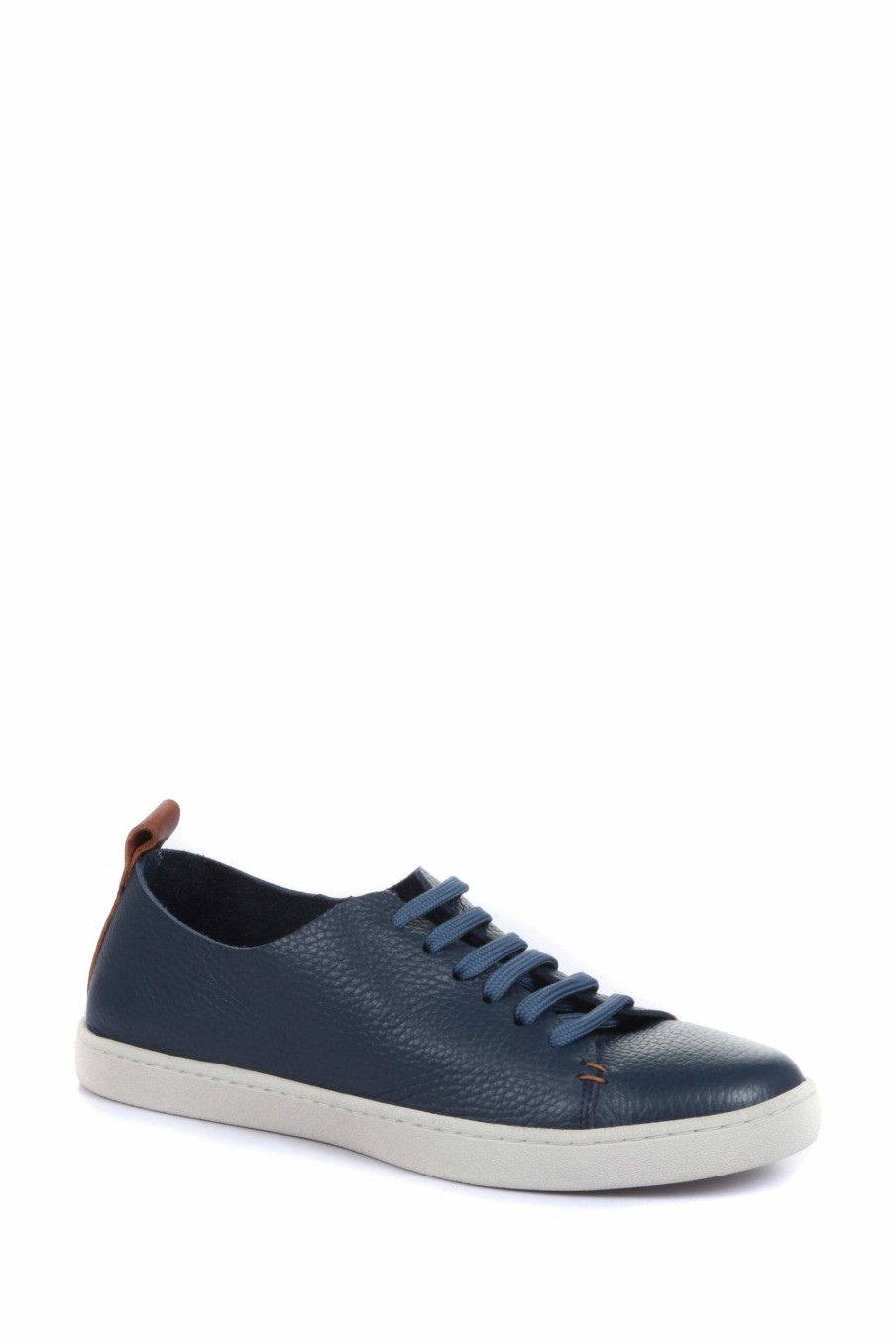 Other * | Jones Bootmaker Blue Midwood Womens Leather Trainers