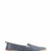 Shoes * | Jones Bootmaker Blue Milan Leather Ladies Espadrilles