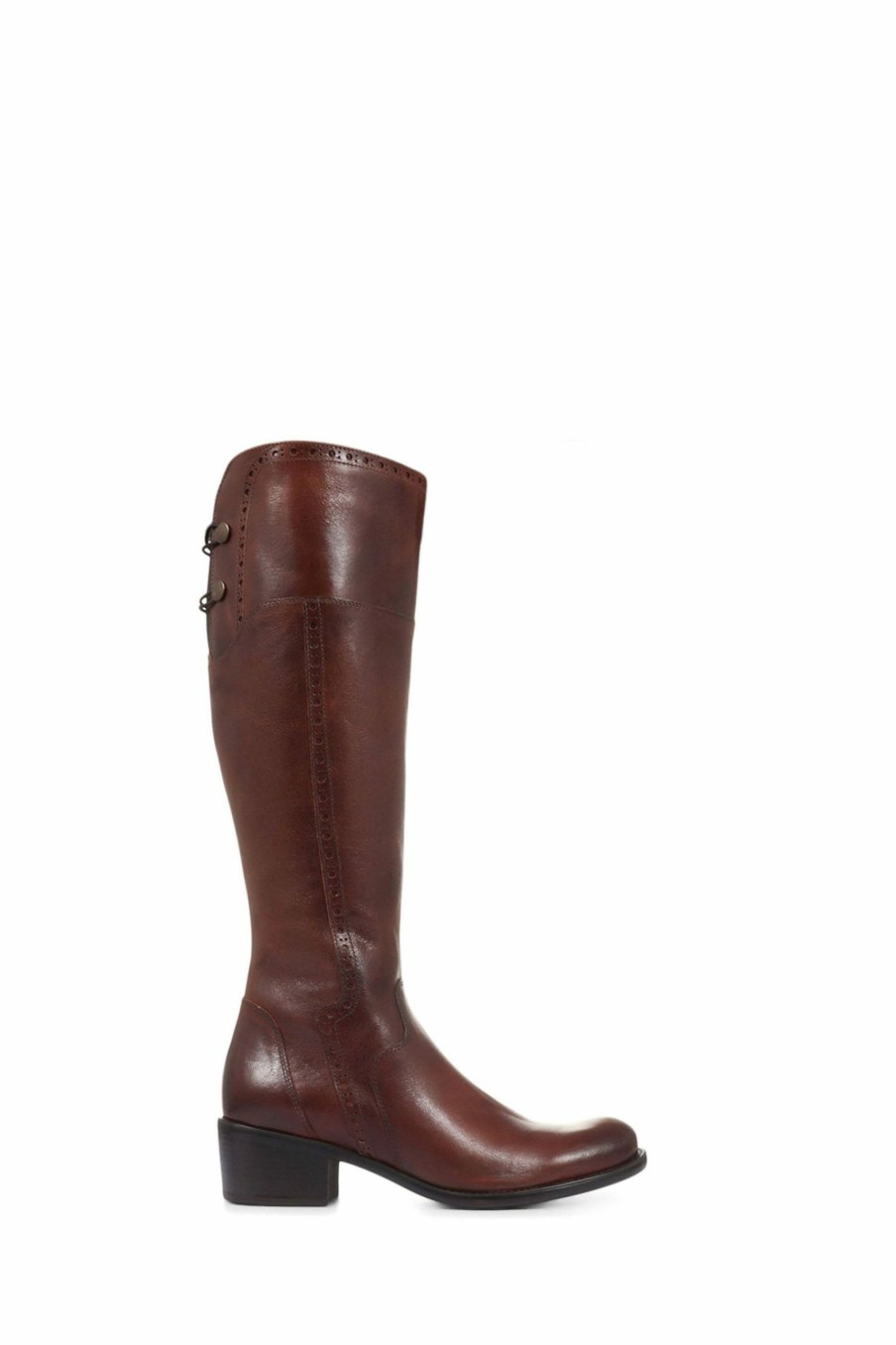 Boots * | Jones Bootmaker Slim Fit Rachel Rider Brown Boots