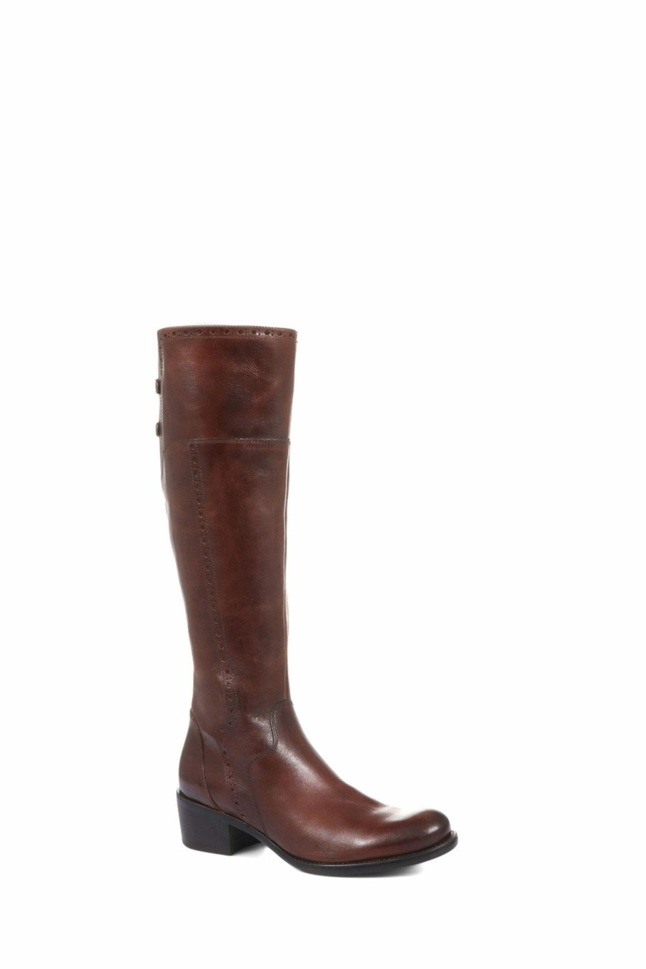 Boots * | Jones Bootmaker Slim Fit Rachel Rider Brown Boots