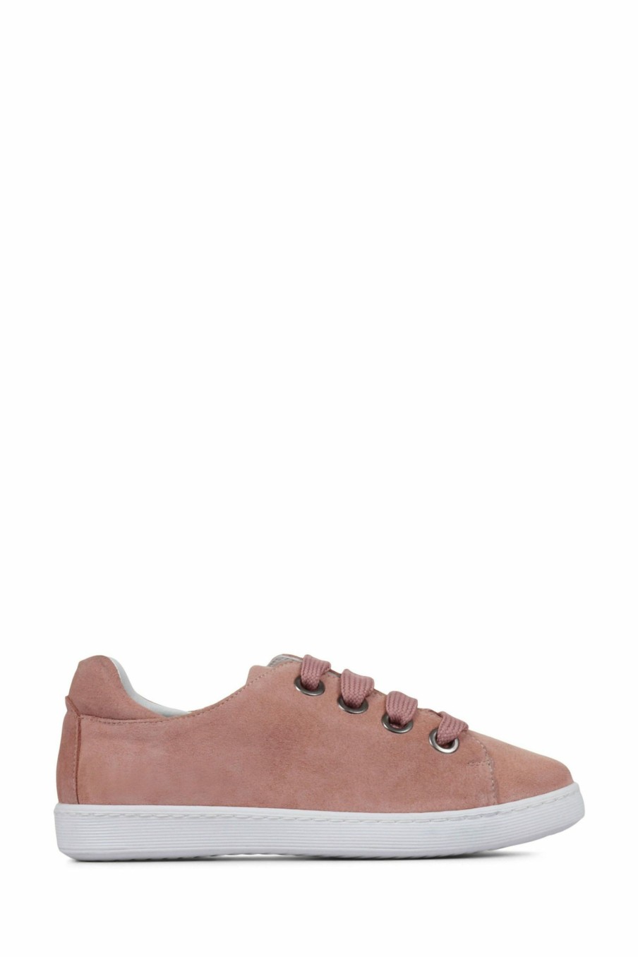 Trainers * | Jones Bootmaker Pink Bakerloo Leather Trainers