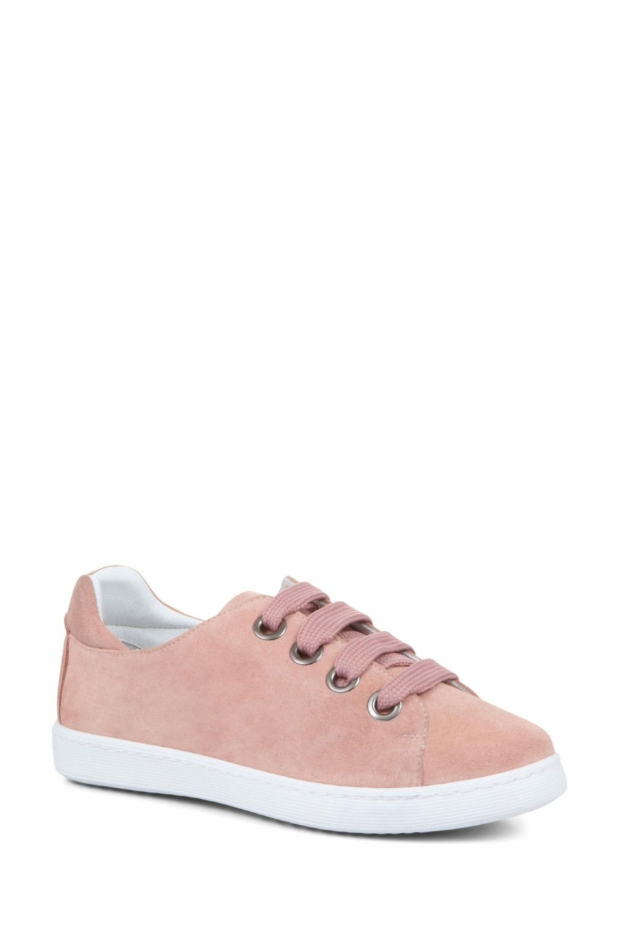 Trainers * | Jones Bootmaker Pink Bakerloo Leather Trainers