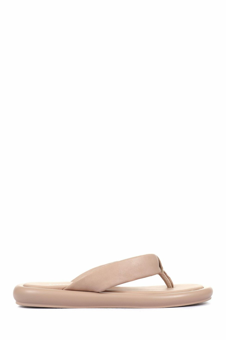 Sandals * | Jones Bootmaker Natural Carine Leather Toe Post Sandals