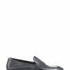 Shoes * | Jones Bootmaker Black King Bird Leather Ladies Penny Loafers