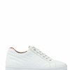 Other * | Jones Bootmaker White Amira Leather Platform Trainers