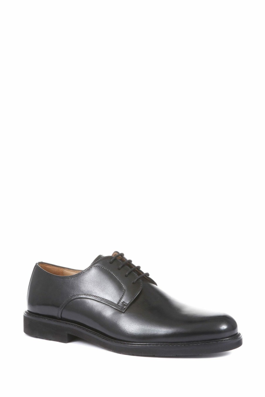 Shoes * | Jones Bootmaker Mens Black Salzburg Derby Shoes