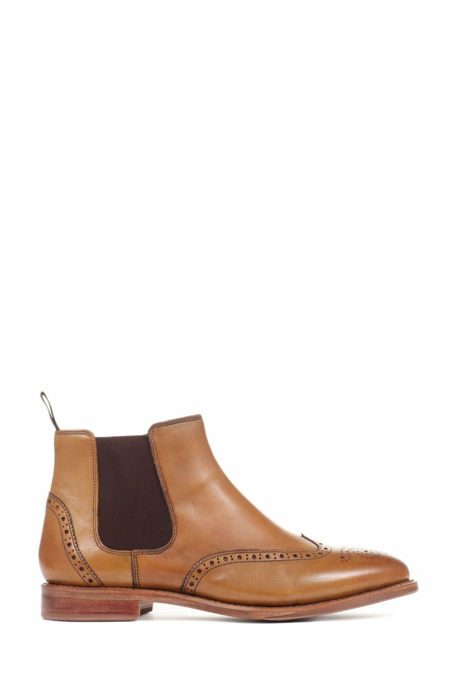 Boots * | Jones Bootmaker Tan Brown Veronica Goodyear Welted Leather Ladies Chelsea Boots