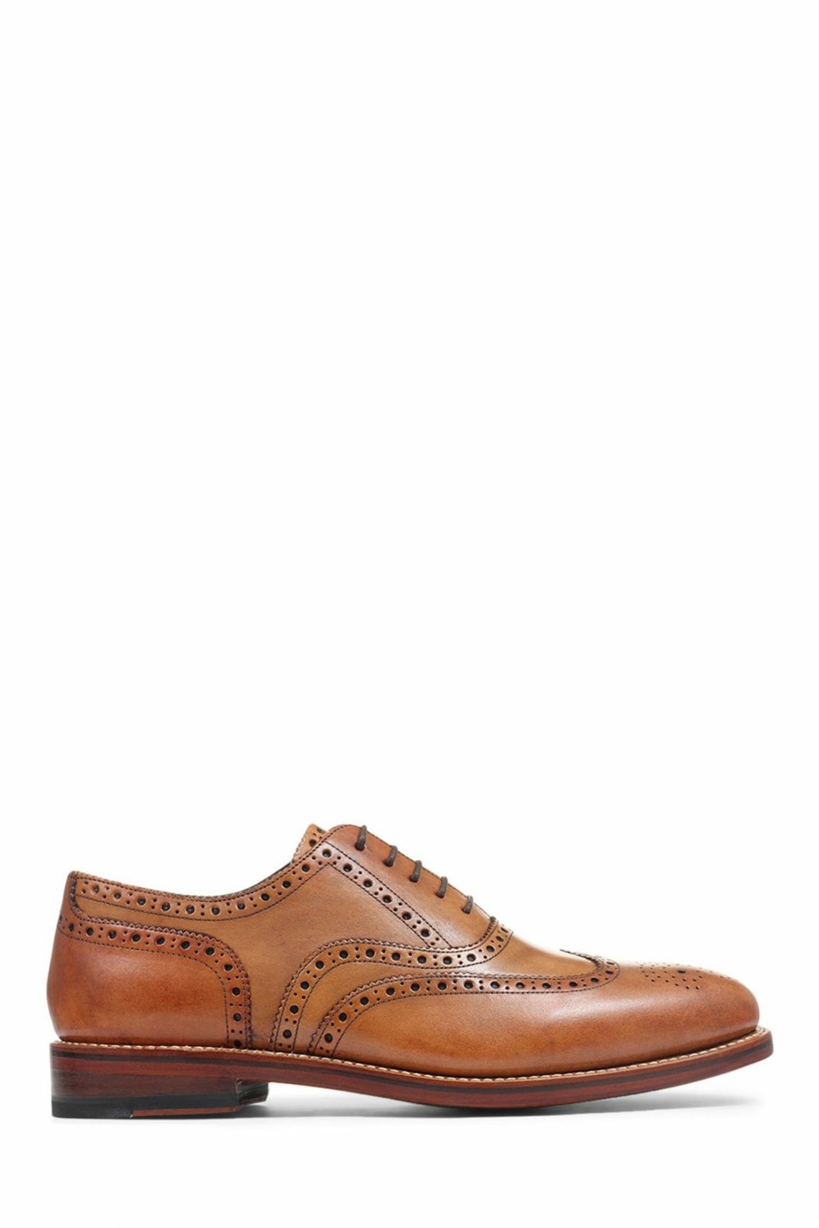 Shoes * | Jones Bootmaker Tan Gents Leather Lace Smart Shoes