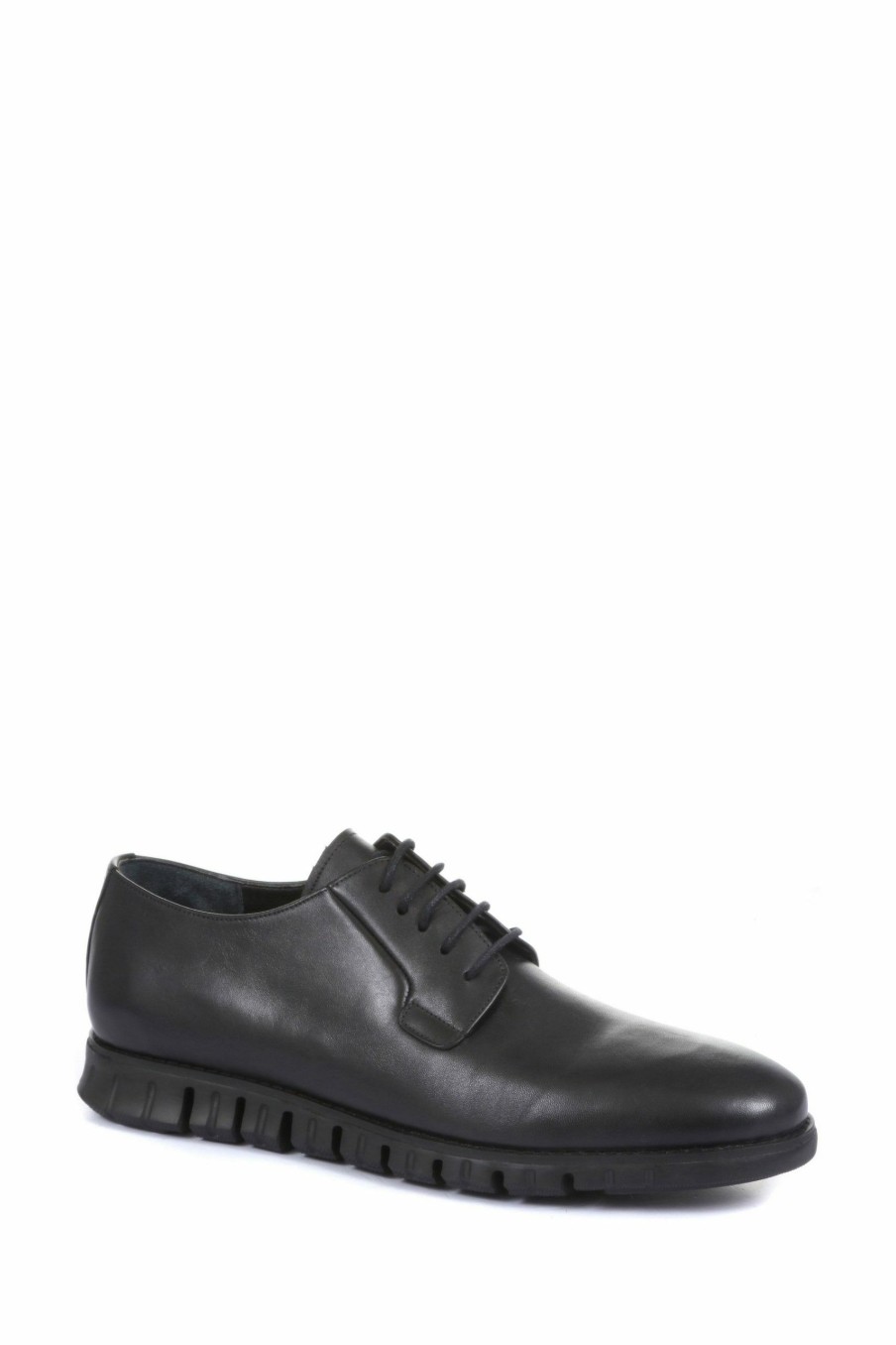 Shoes * | Jones Bootmaker Black Limestone Casual Men'S Leather Lace-Up Shoes