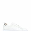 Trainers * | Jones Bootmaker Grenwich White Platform Leather Trainers