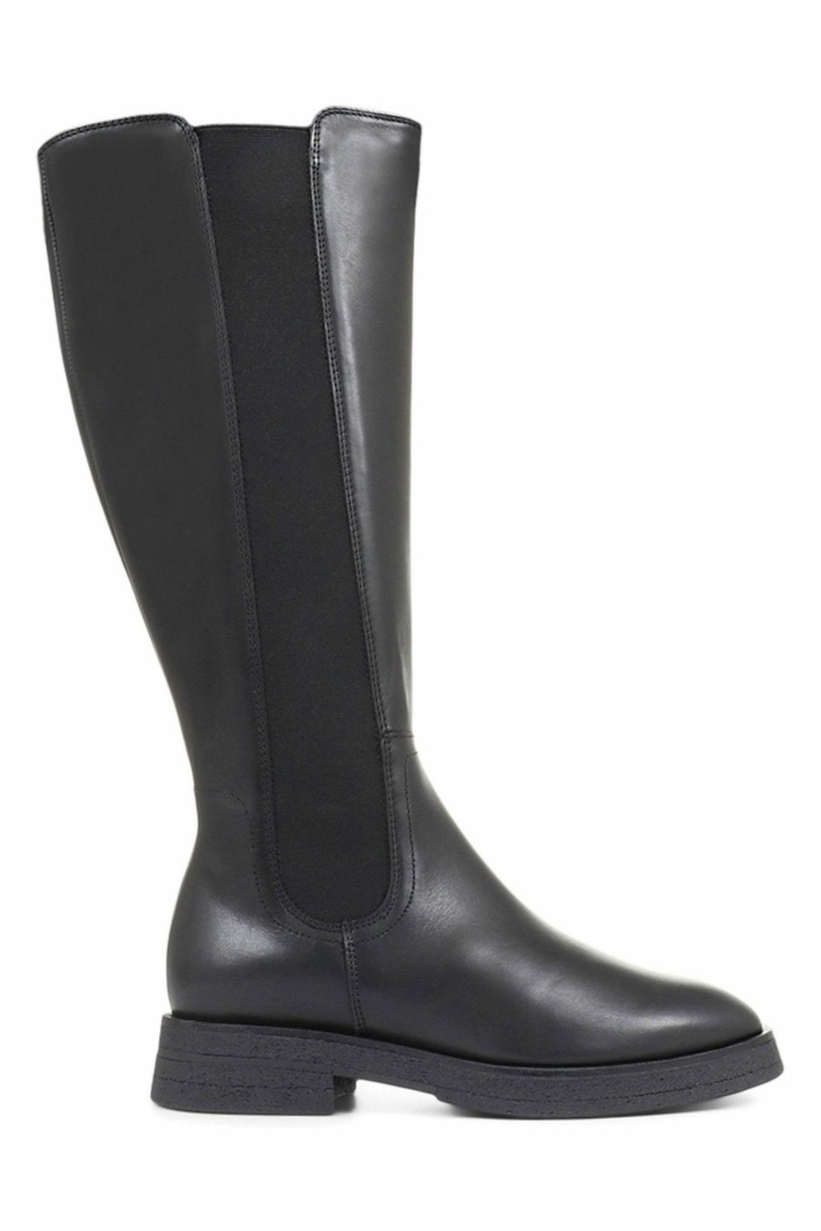 Other * | Jones Bootmaker Womens Black Darline Leather Knee High Boots