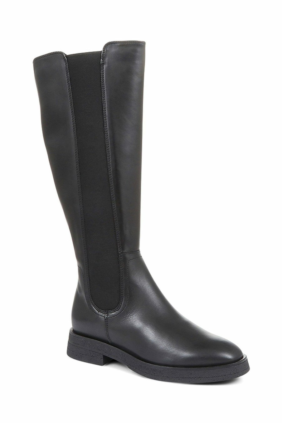 Other * | Jones Bootmaker Womens Black Darline Leather Knee High Boots