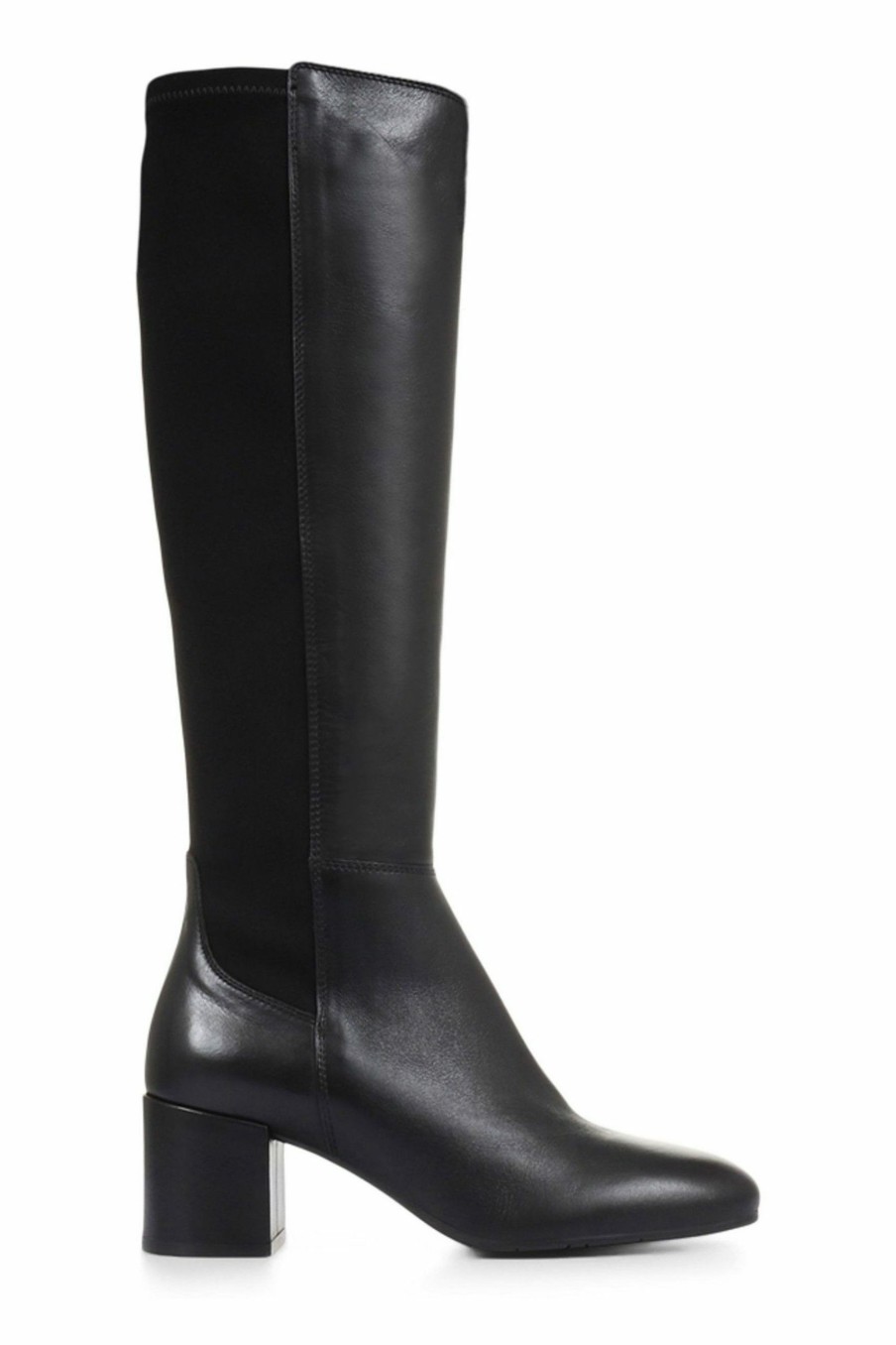 Boots * | Jones Bootmaker Women'S Black Bari Leather Knee-Boots