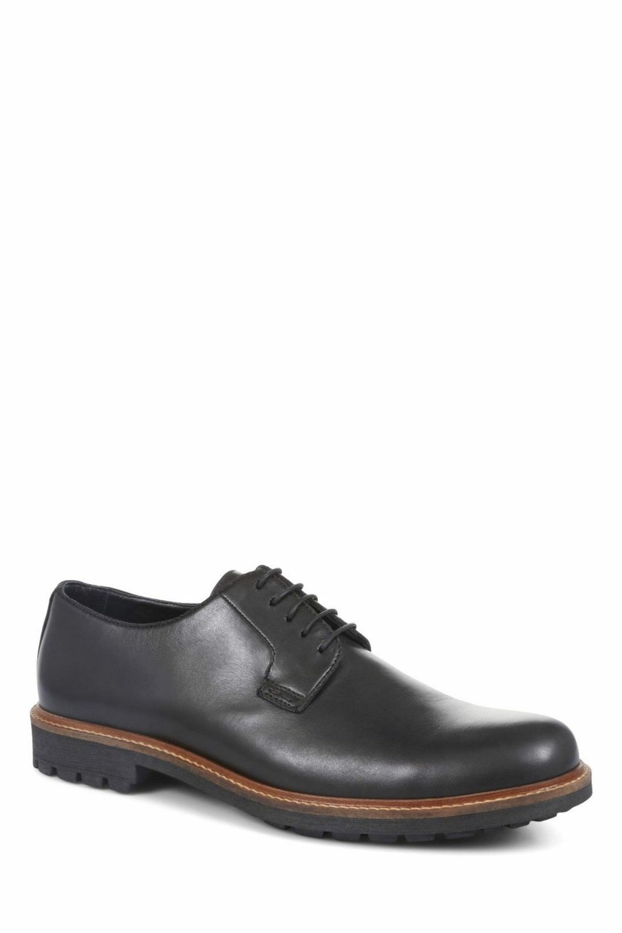 Shoes * | Jones Bootmaker Women'S Black Leicester Leather Derby Shoes