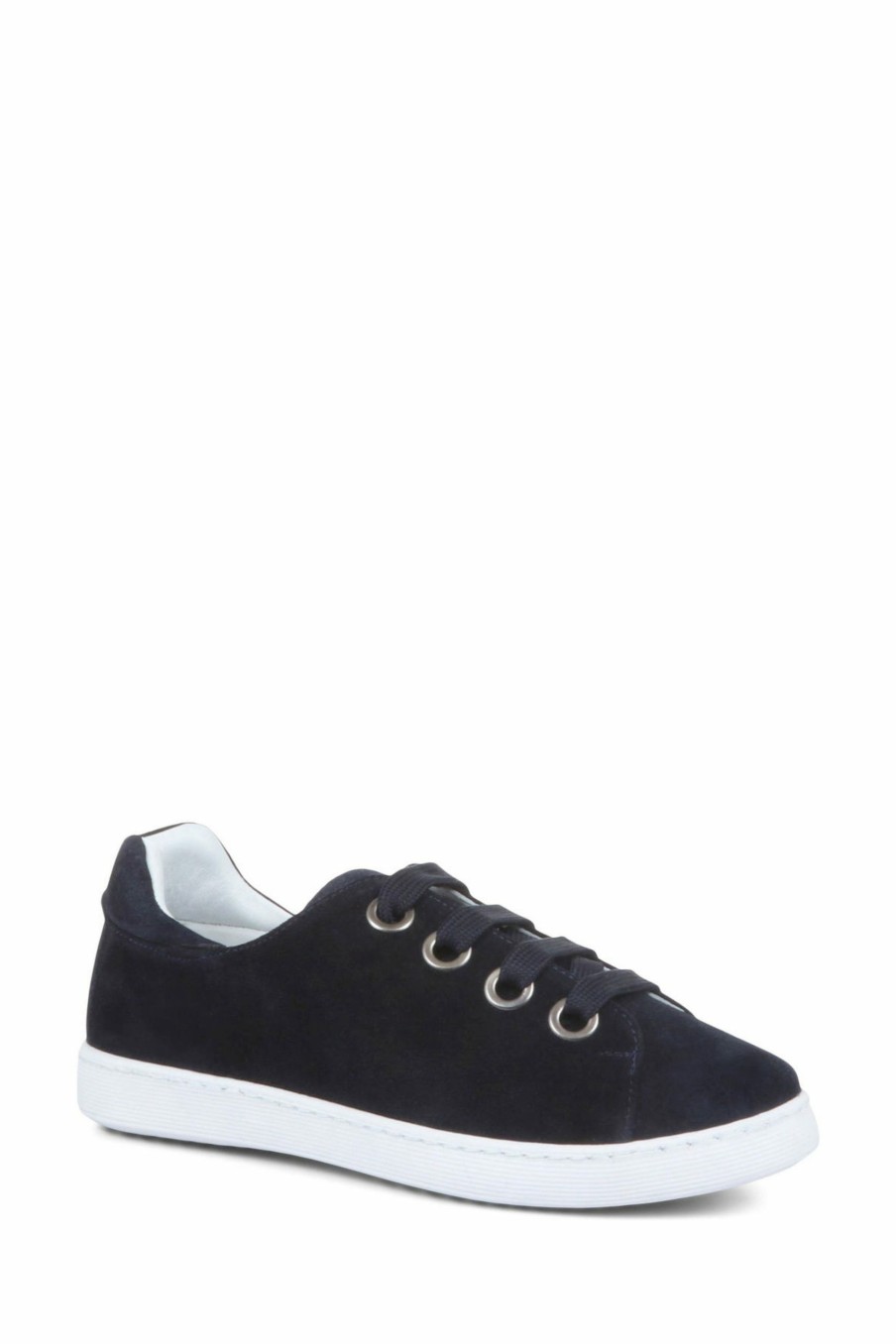 Trainers * | Jones Bootmaker Blue Bakerloo Leather Trainers