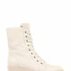 Boots * | Jones Bootmaker Lauryn White Leather Combat Boots