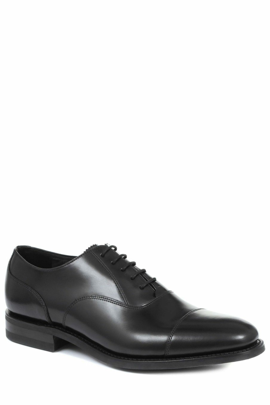 Other * | Design Loake By Jones Bootmaker Black Comanche Wide Fit Goodyear Welted Leather Oxford Shoes