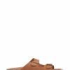 Sandals * | Jones Bootmaker Brown West Village Men'S Leather Mules Sandals