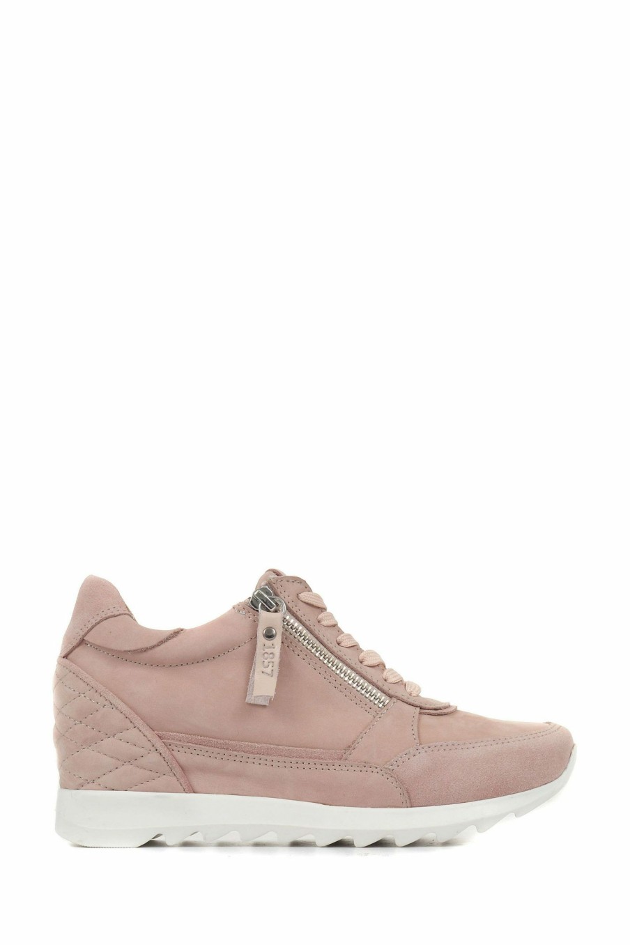 Trainers * | Jones Bootmaker Pink Susetta Leather Trainers