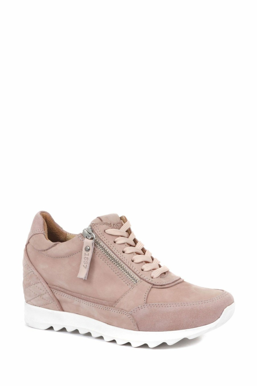 Trainers * | Jones Bootmaker Pink Susetta Leather Trainers