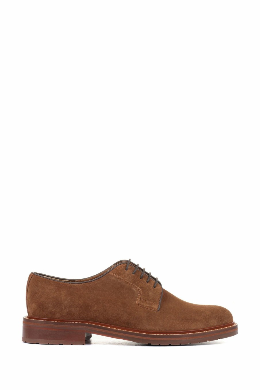 Shoes * | Jones Bootmaker Mens Brown Kinglet Leather Derby Shoes