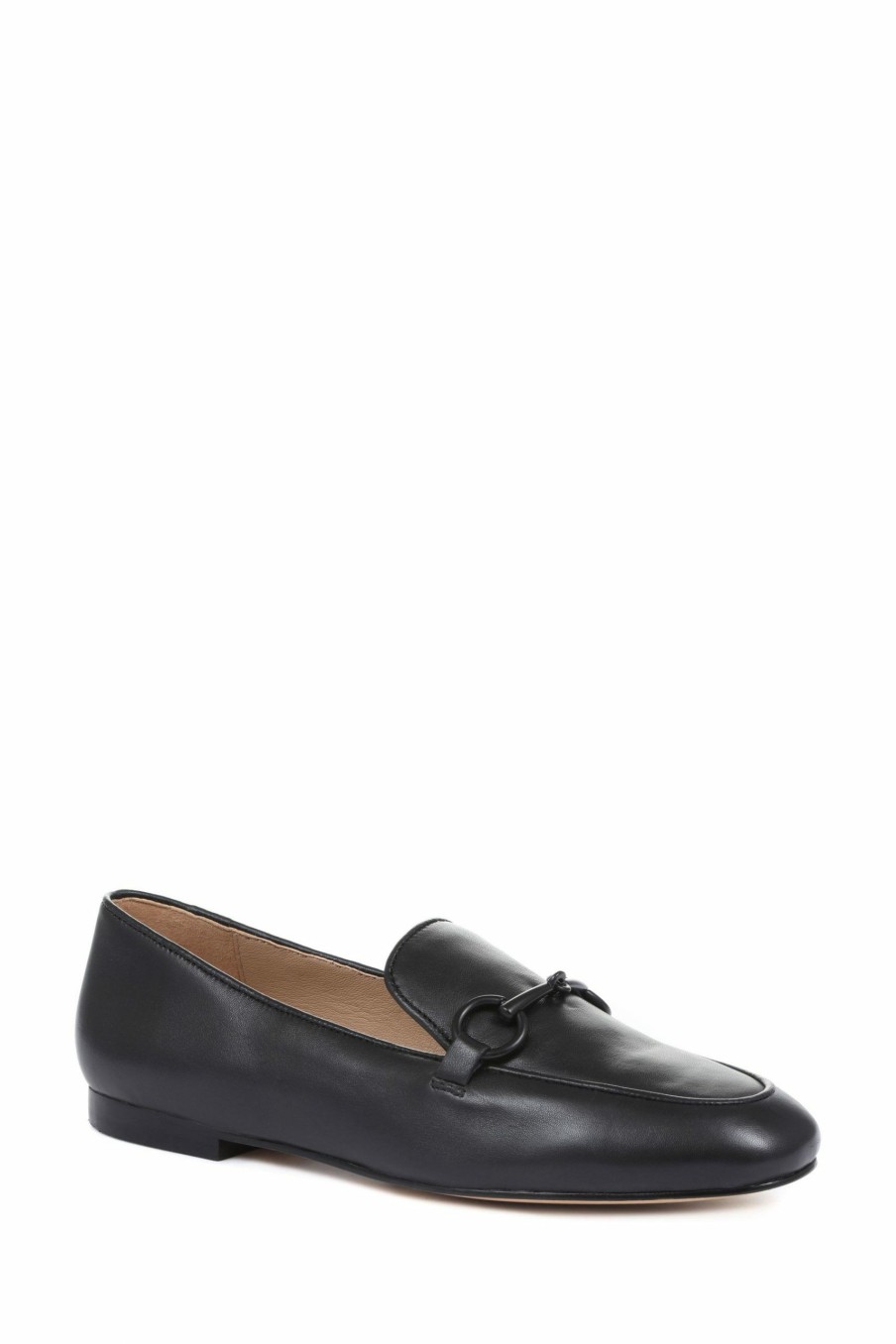 Shoes * | Jones Bootmaker Mara Black Leather Ladies Loafers