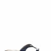 Sandals * | Jones Bootmaker Blue Klevina Ladies Leather Leopard Print Mule Sandals