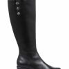 Boots * | Jones Bootmaker Black Grantley Leather Knee High Boots