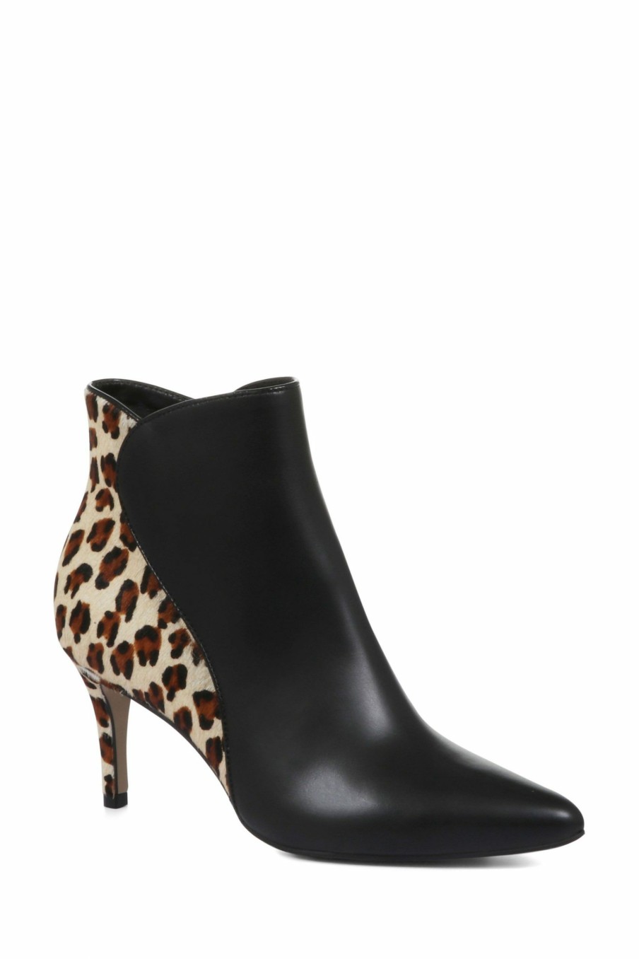 Boots * | Jones Bootmaker Isabella Leather Animal Print Ankle Boots