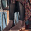 Boots * | Jones Bootmaker Brown Primrose Goodyear Welted Suede Ladies Chelsea Boots