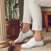 Trainers * | Jones Bootmaker White Midwood Womens Leather Trainers