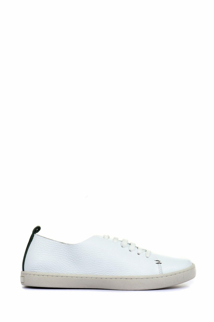 Trainers * | Jones Bootmaker White Midwood Womens Leather Trainers