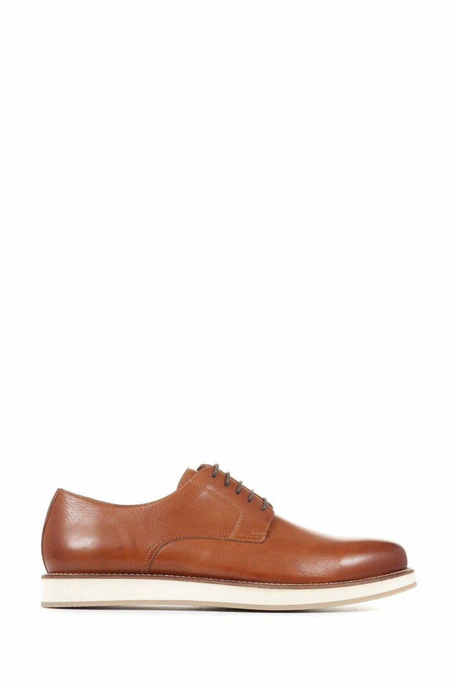 Shoes * | Jones Bootmaker Louie Natural Lightweight Lace-Up Shoes