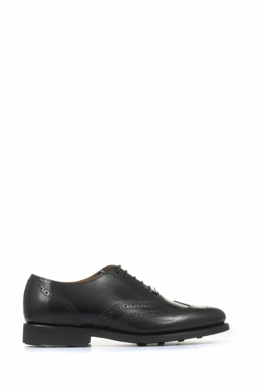 Shoes * | Jones Bootmaker Black Mayfair Goodyear Welted Men'S Leather Oxford Brogues