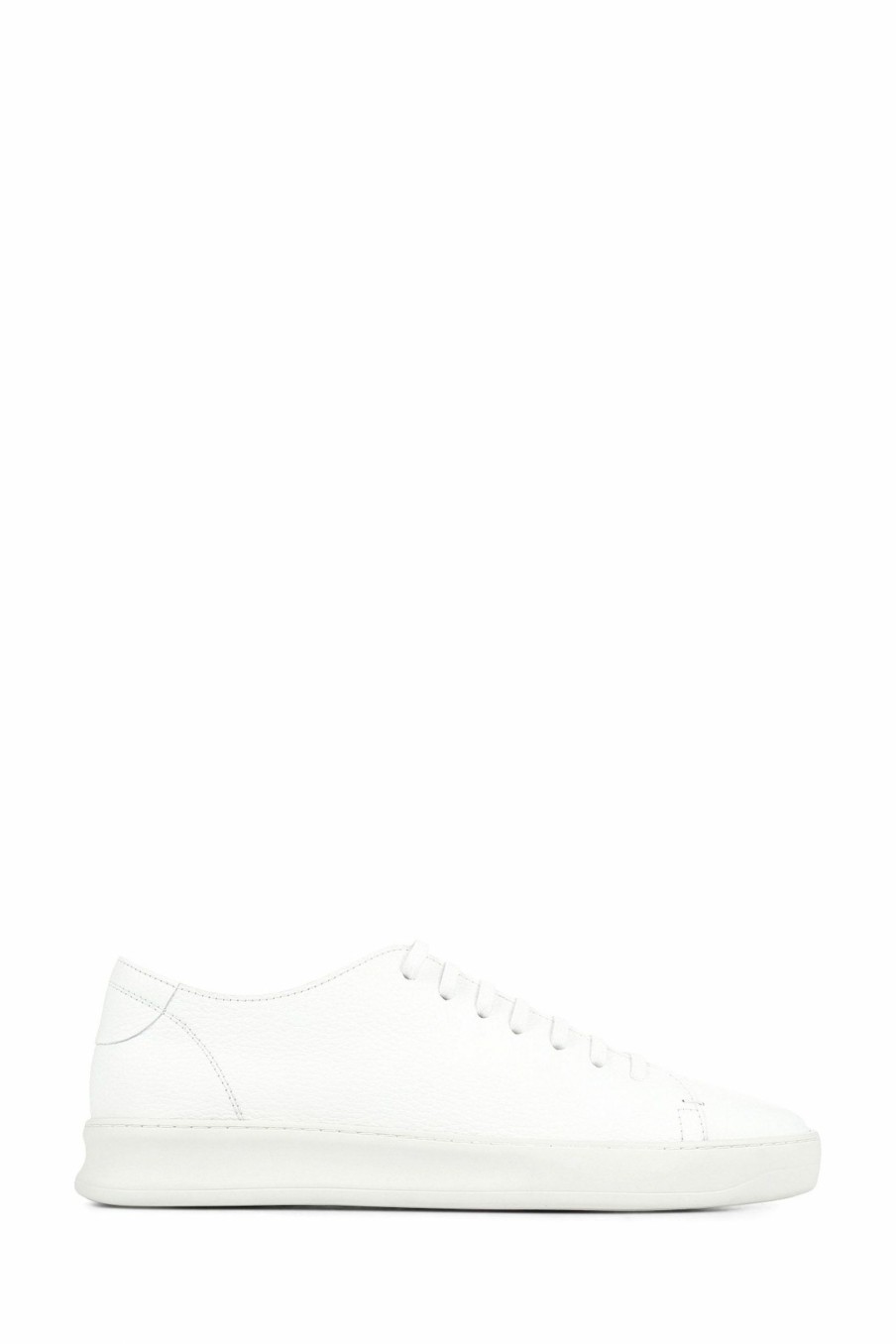 Trainers * | Jones Bootmaker White Slater Leather Lace-Up Trainers