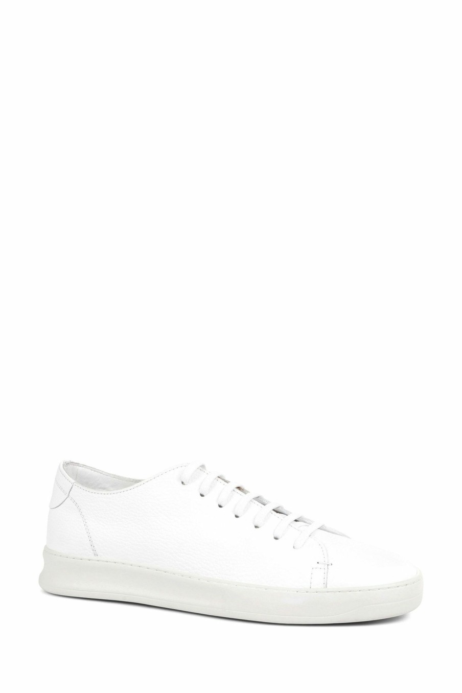 Trainers * | Jones Bootmaker White Slater Leather Lace-Up Trainers