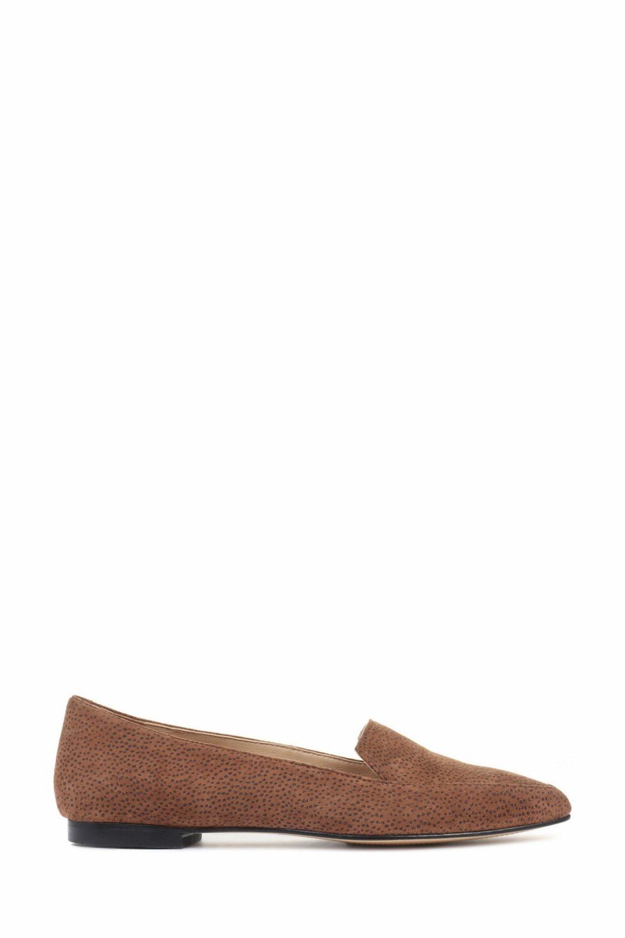 Shoes * | Jones Bootmaker Lilia Brown Suede Ladies Ballerina Flats