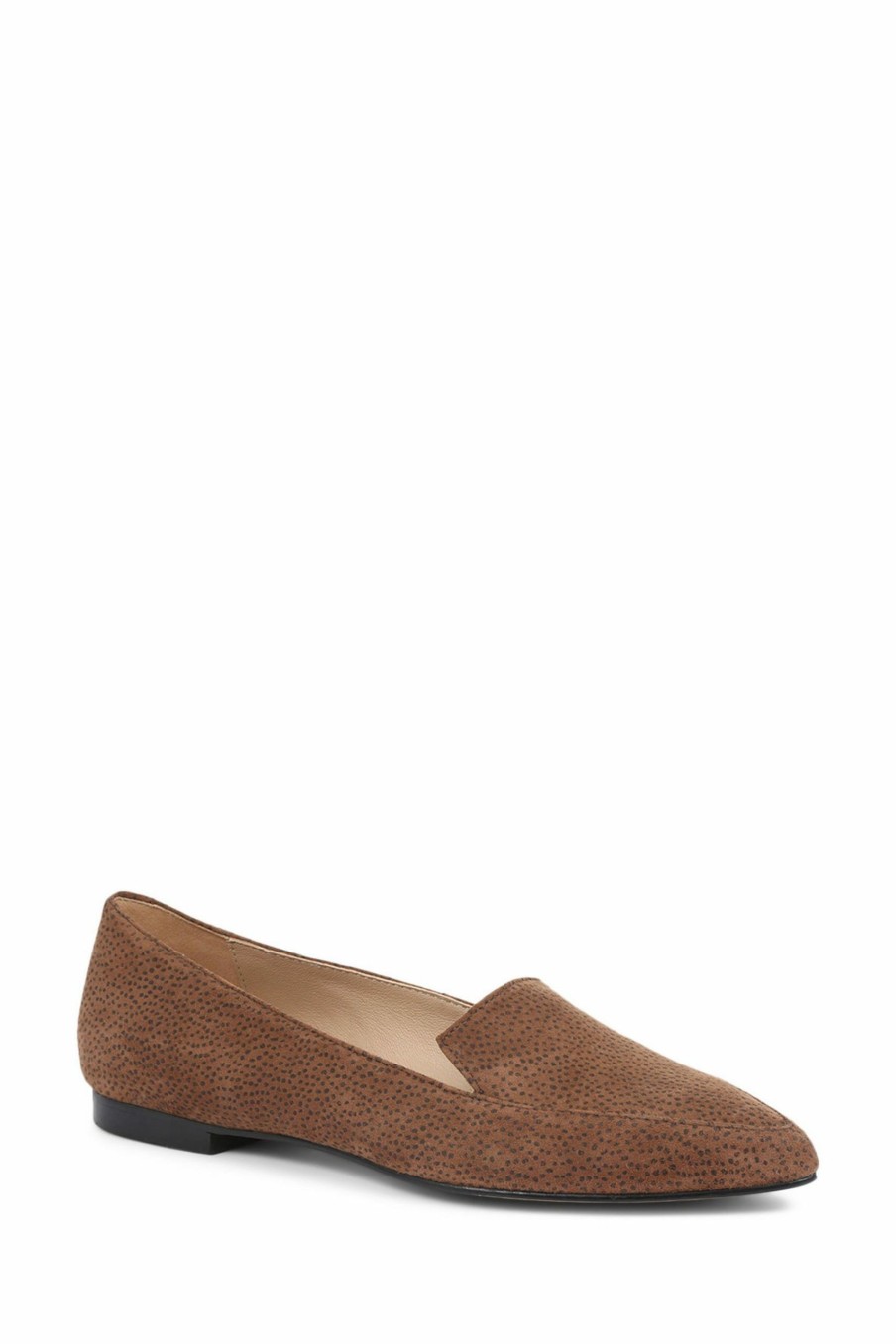 Shoes * | Jones Bootmaker Lilia Brown Suede Ladies Ballerina Flats